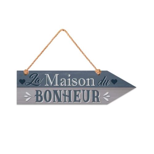 STC – Fléche à Suspendre en Bois 8,5 x 30 cm – La Maison