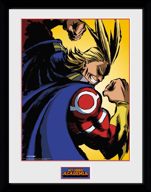 Photographie encadree My Hero Academia All Might 30x40 cm