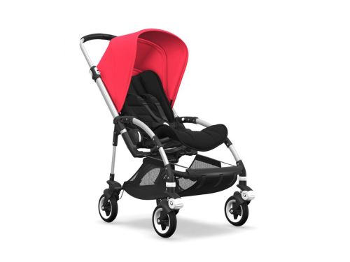 Bugaboo - Poussette Bee 5 alu noir et rouge