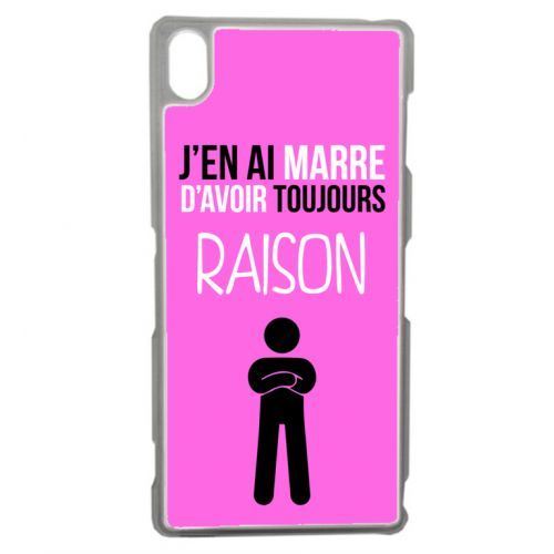 Coque transparente sony z3 j en ai marre d avoir toujours raison 10