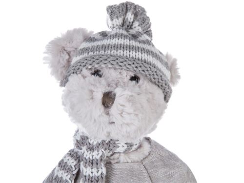 Peluche enfant ourson en hiver - fille - atmosphera