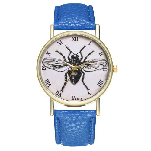 montre montre pour homme montre pour femme ceinture en acier créative montre à quartz T316-ABleu foncé