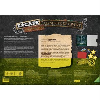 Jeu de société Ravensburger Calendrier de l'avent Escape