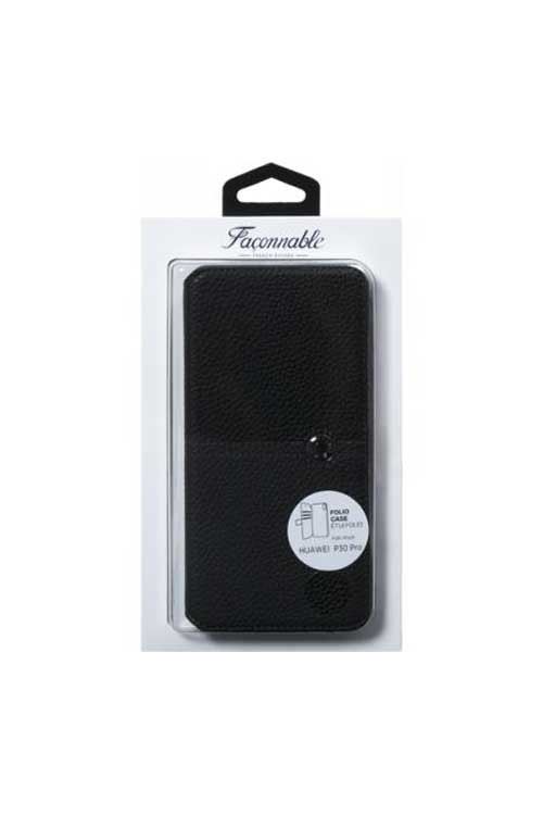 Etui folio pour Huawei P30 Pro Façonnable Noir