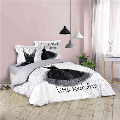 Parure de lit Little Black Dress 140x200 cm