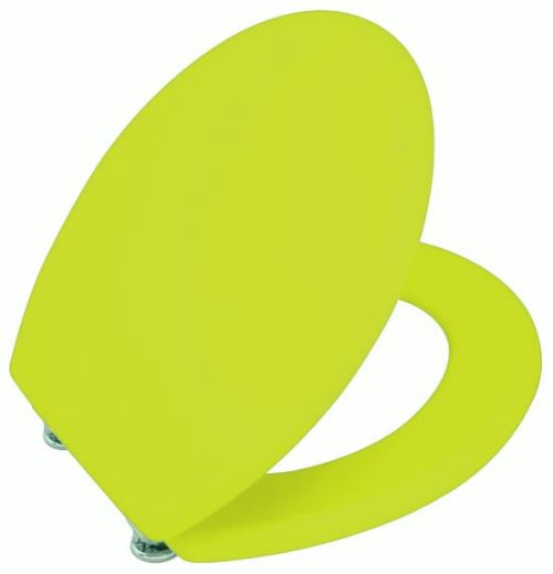 Abattant de toilette Vert en bois compressé MDF Charnière métal Siege WC standard