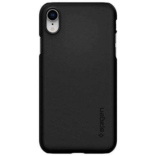 Spigen Thin Fit Series - Achterzijde behuizing voor mobiele telefoon - polycarbonaat - zwart - voor Apple iPhone XR