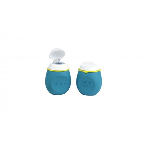 Beaba - Lot BabySqueez' 2 en 1 et Squeez'Portion - Blue