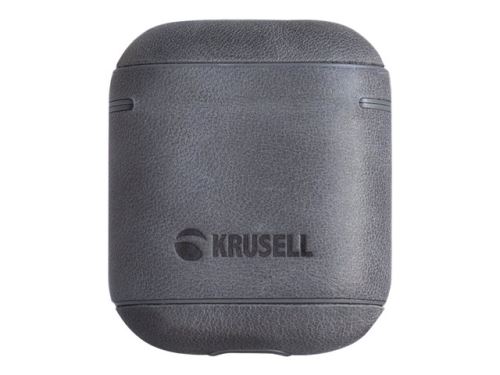 Etui Krusell Sunne en cuir Gris pour Apple AirPods