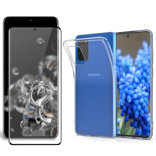Protection intégrale 360 degres pour Samsung Galaxy S20 2020 : Coque Transparente ET Protection écran FULL Cover noir