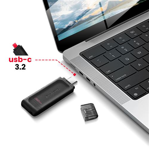 Disque dur externe GENERIQUE Clé USB 32Go 2 en 1 Type-C et USB 3.0 Mémoire  Stick pour Android Smartphone et Tablette - Or