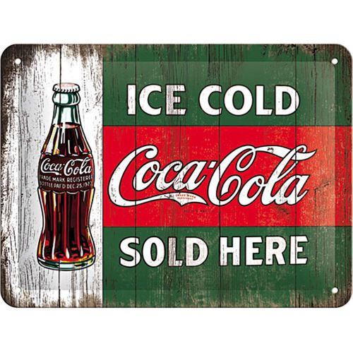 Plaque métallique Coca-cola Ice Cold