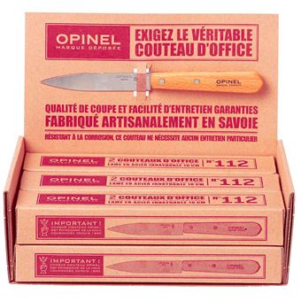 Set 2 Couteaux Office Opinel N 112 Lame 10 Cm Inox