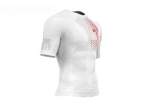 Compressport Chemise de course trail running homme blanc