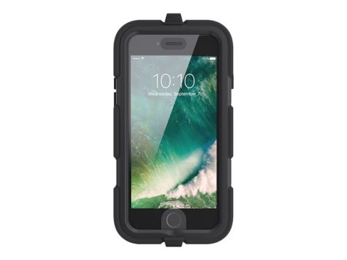 Griffin Survivor All-Terrain - Beschermhoes voor mobiele telefoon - robuust - silicone, polycarbonaat, PET - zwart - voor Apple iPhone 7