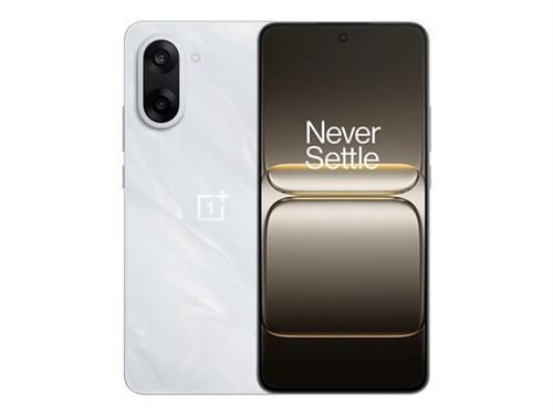 OnePlus Nord CE 5 - 5G smartphone - double SIM - RAM 8 Go / Mémoire interne 128 Go - microSD slot - écran OEL - 6.77 - 2392 x 1080 pixels (120 Hz) - 2x caméras arrière 50 MP, 8 MP - front camera 16 MP - marble mist