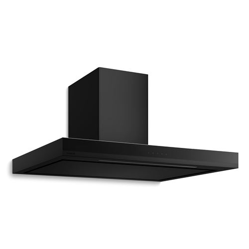 Klarstein Velaire Hotte Aspirante 90 cm Hotte Murale 595 m³/h A++ Commandes Tactiles LED 3 Vitesses Noir