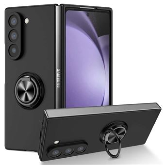 Coque pour Samsung Galaxy Z Fold 6 5G - housse etui rigide bague anti choc magnetique - NOIR - htdmobiles - 1