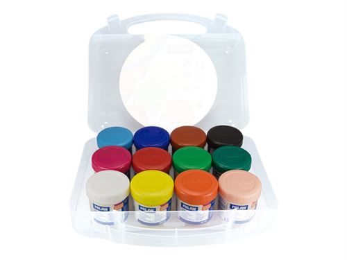 MILAN - Peinture - gouache - couleurs assorties - 40 ml (pack de 12)