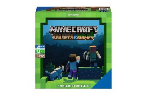Minecraft builders & biomes  le jeu de plateau 2 a 4 joueurs - jeu de societe - version francaise