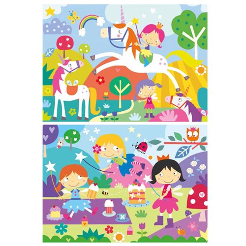 Educa Puzzle 2 X 48 Pièces : Licorne Et Fée - Image 3