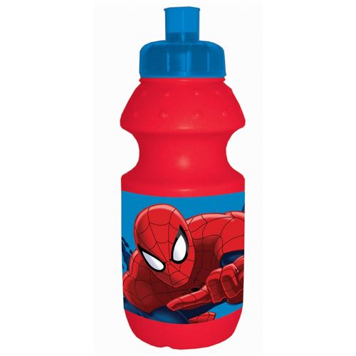 Gourde Spiderman 350 ml plastique rouge réutilisable enfant - guizmax