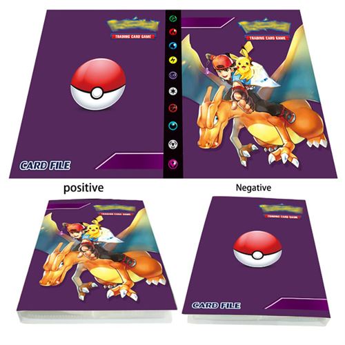 Album de jeu de cartes ​pour 240 cartes de jeu Pokémon Pikachu Charizard