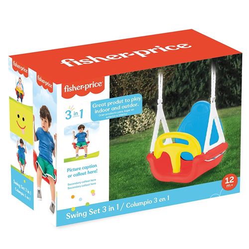 Balançoire Jumbo Fisher-Price Balançoire et portique multi