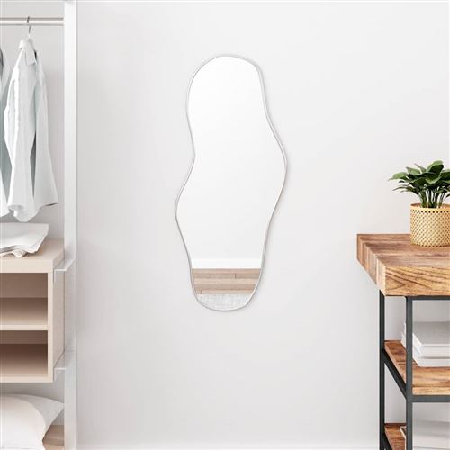 vidaXL Miroir mural Argenté 80x35 cm
