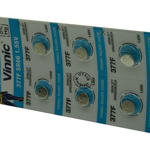 Pack de 10 piles Vinnic compatible avec DURACELL D377 - Otech