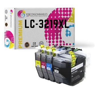 BROTHER LC 3219 compatible PACK 4 COULEURS