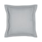 Taie d'oreiller Essential - 63 x 63+5 cm - 100% Coton uni - Acier