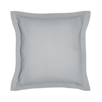 Taie d'oreiller Essential - 63 x 63+5 cm - 100% Coton uni - Acier