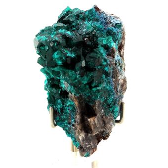 Dioptase Verte Bleue De Namibie – 4.7 X 3.3 Mm – 0.37 Ct, Naturelle