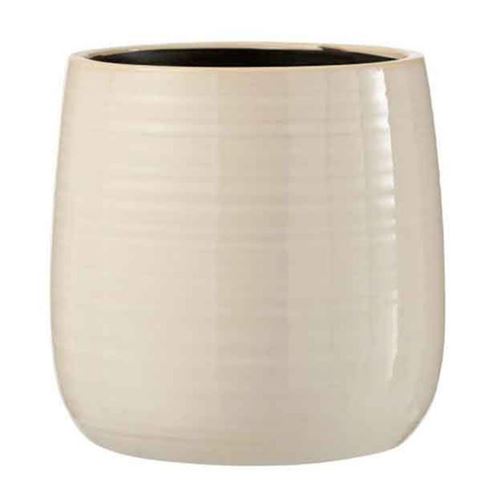 Cache-Pot en Céramique Uni 16cm Blanc