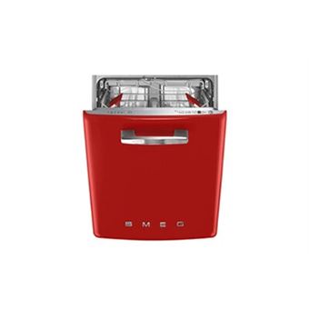 Smeg 50's Style STFABRD3 - Lave-vaisselle - intégrable - Niche - largeur : 60 cm - profondeur : 57.5 cm - hauteur : 82 cm - rouge