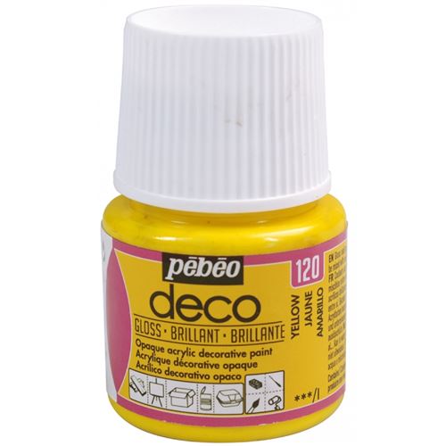 P&eacute;b&eacute;o Deco Peinture 45 ml Brillant Jaune 092120