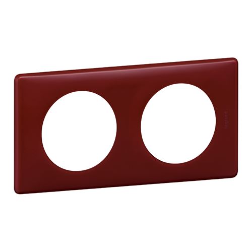 Non Communiqué Rouge Legrand - Plaque De Finition 2 Postes Céliane Finition Poudrée