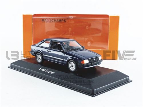 Voiture Miniature de Collection MAXICHAMPS 1-43 - FORD Escort - 1981 - Blue - 940085000