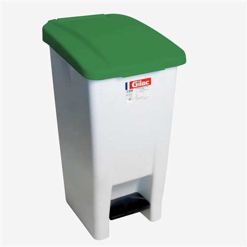 GILAC Poubelle &Agrave; P&eacute;dale Eco 60 L Avec Roulettes Et Couvercle - 