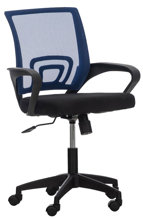 Fauteuil de bureau Auburn en maille avec hauteur réglable et pivotant , Bleu