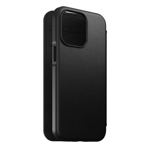 Étui Moderne By Nomad Pour iPhone 13 Pro Cuir Horween Porte cartes Noir