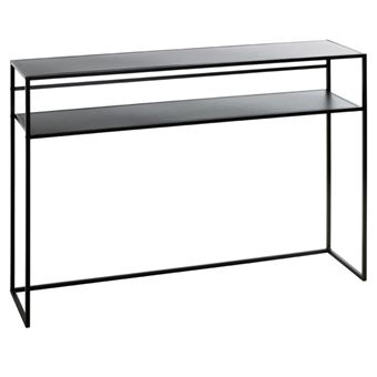 Console Design en Métal "Mino" 112cm Noir Laqué - 1