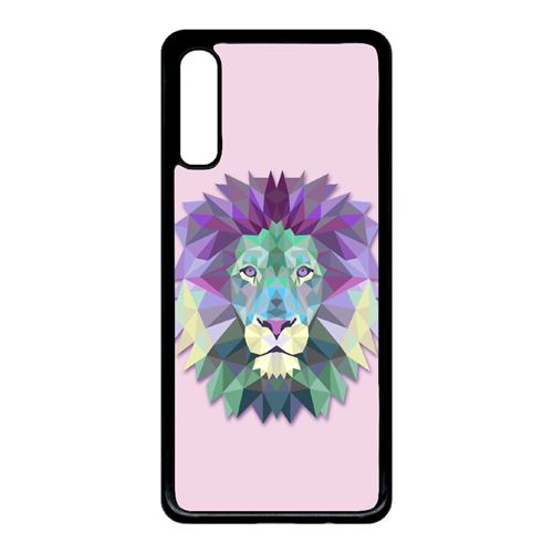 Coque My-Kase pour Galaxy A70 - fancy lion art - Plastique Noir