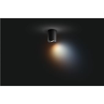 Philips Hue White Ambiance BUCKRAM Spot plafonnier spirale 4x5.5W - Noir  (télécommande incluse), compatible Bluetooth - Lampe connectée - Achat &  prix