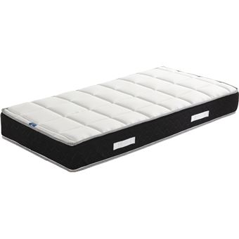 Matelas Sandrine a Ressorts + Memoire de Forme 75 Kg/m3 - 160x200 Hauteur +/- 25 cm - Accueil Moelleux - Soutien Equilibre - 7 Zones de Confort - Hypo - 1