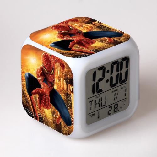 Stack Multicolore Réveil Enfant Led Multifonctionnel Coloré Cadeau - Spiderman #16