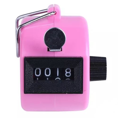 Générique Couleur Numérique À Main Tally Clicker Compteur À 4 Chiffres Numéro Clicker Golf Chrome Pealer60