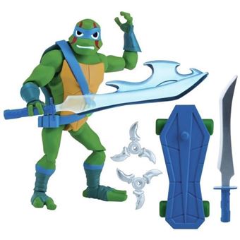 Les Tortues Ninja - Figurine articulee avec accessoires - LEO