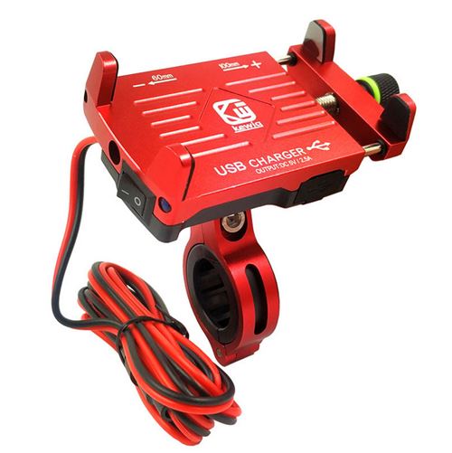 Moto Guldon Mont Porte Téléphone métal avec chargeur USB Smartphone versez